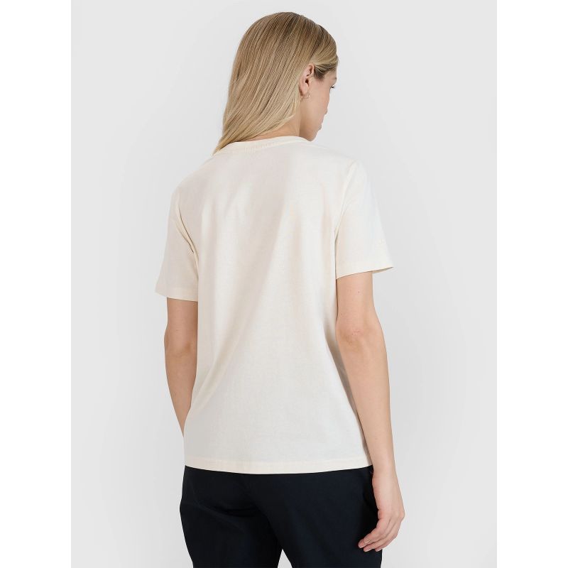 Women's oversize printed T-shirt 4F 4FWSS25TTSHF1994-11S *Kategoria tymczasowa Your Sports Performance