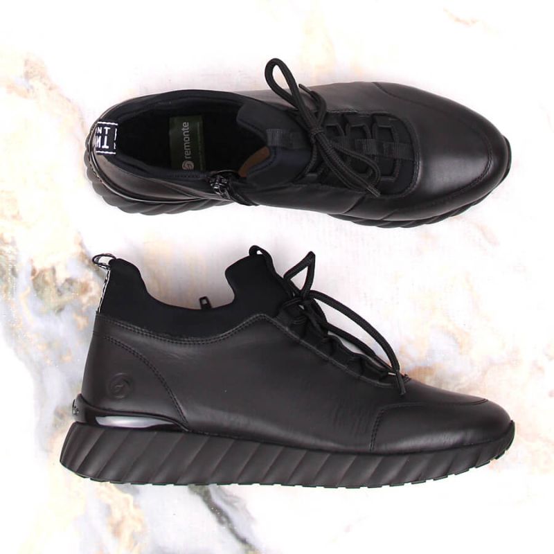 Rieker W RKR611B leather shoes black Footwear/Lifestyle/Rieker Your Sports Performance