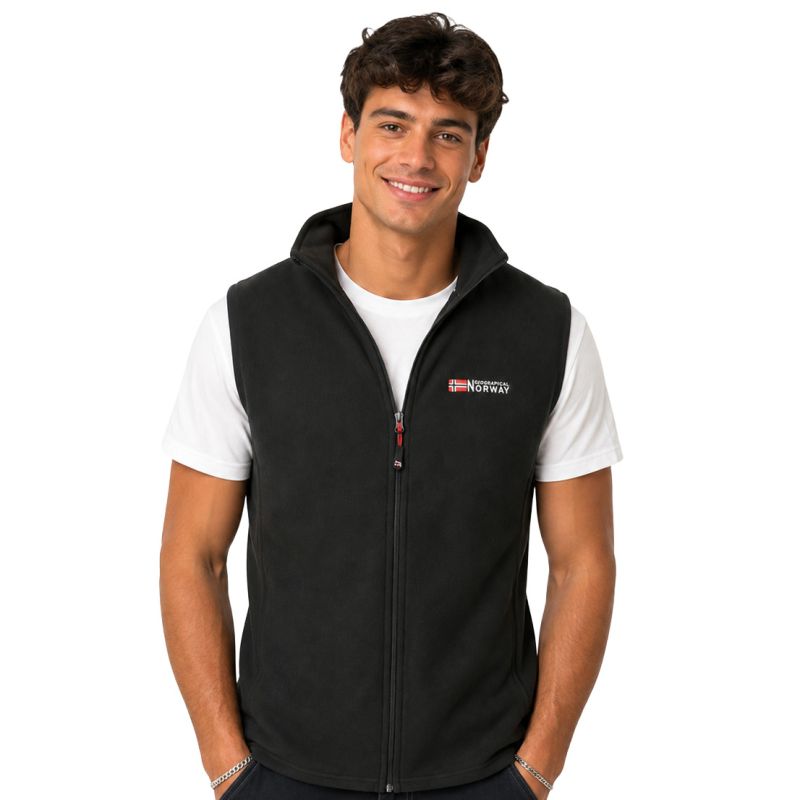 Geographical Norway VUG BLACK DB MEN 233 Men's Fleece Jacket (WZ4421H/GN-BLACK)
