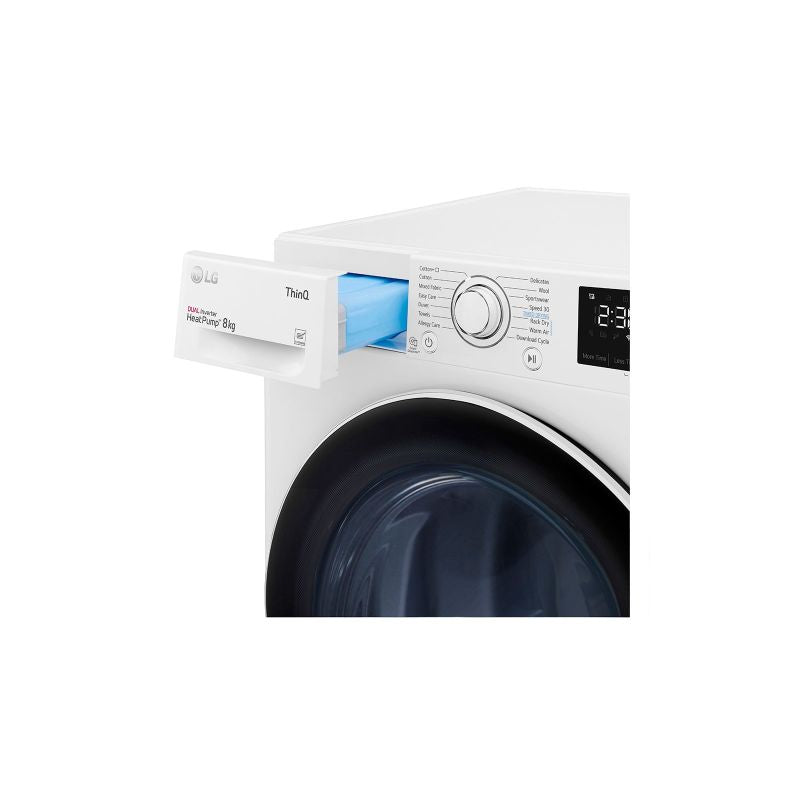 LG RH80V3AV6N Freestanding Front Loading Tumble Dryer 8kg A++ White AGD - Produkty/Pralki wolnostojące Your Sports Performance
