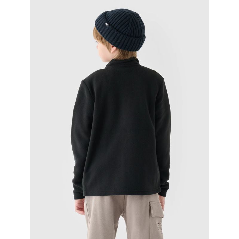 Regular fleece with stand-up collar for boys 4F Junior 4FJWMM00TFLEM245-20S *Kategoria tymczasowa Your Sports Performance