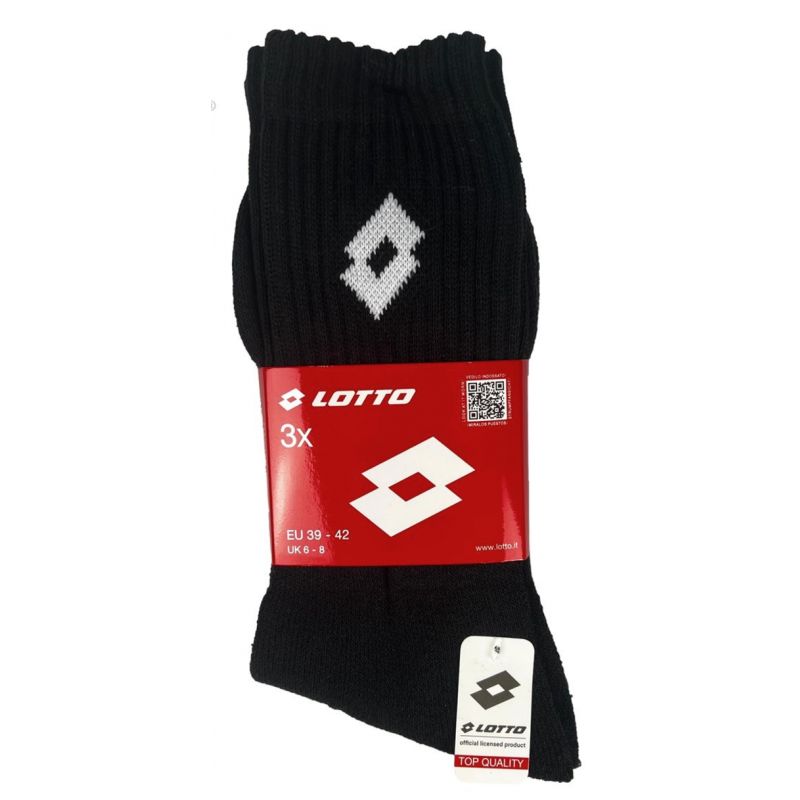 Terry socks LOTTO black 3 pairs 069739 Clothing/Lifestyle/Socks/Nike Your Sports Performance