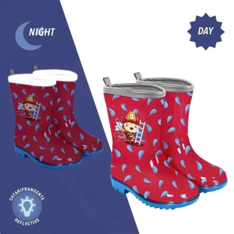 Perletti children's rain boots little fireman for boys In preparation Your Sports Performance