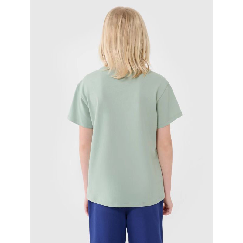 Boy's oversize plain T-shirt 4F 4FJWSS25TTSHM2324-41S *Kategoria tymczasowa Your Sports Performance