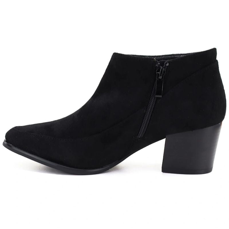 Women’s short heeled ankle boots, black, M.Daszyński MR2624-2