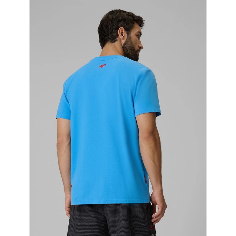 Men's regular printed T-shirt 4F 4FRSS26TTSHM4039-33S