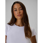 Women's slim plain T-shirt 4F 4FRSS26TTSHF4520-10S 4f
