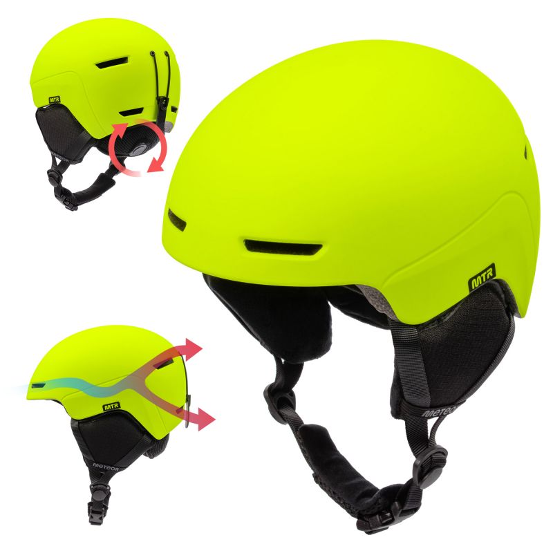 Meteor Avalo M Ski Helmet 55-58 cm Neon Yellow In preparation Your Sports Performance