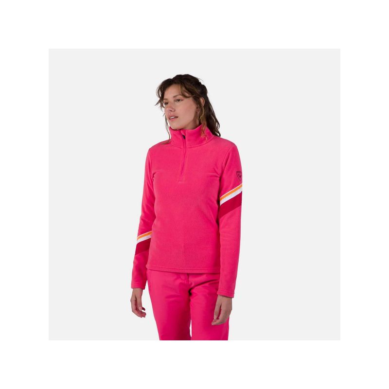 Rossignol W Strawpile Fleece Hz Pink Sweatshirt Import z PMSport Your Sports Performance