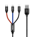 BASEUS USB CABLE 3IN1 USB-C / LIGHTNING / MICRO 3A Kable i adaptery/Kable USB Your Sports Performance