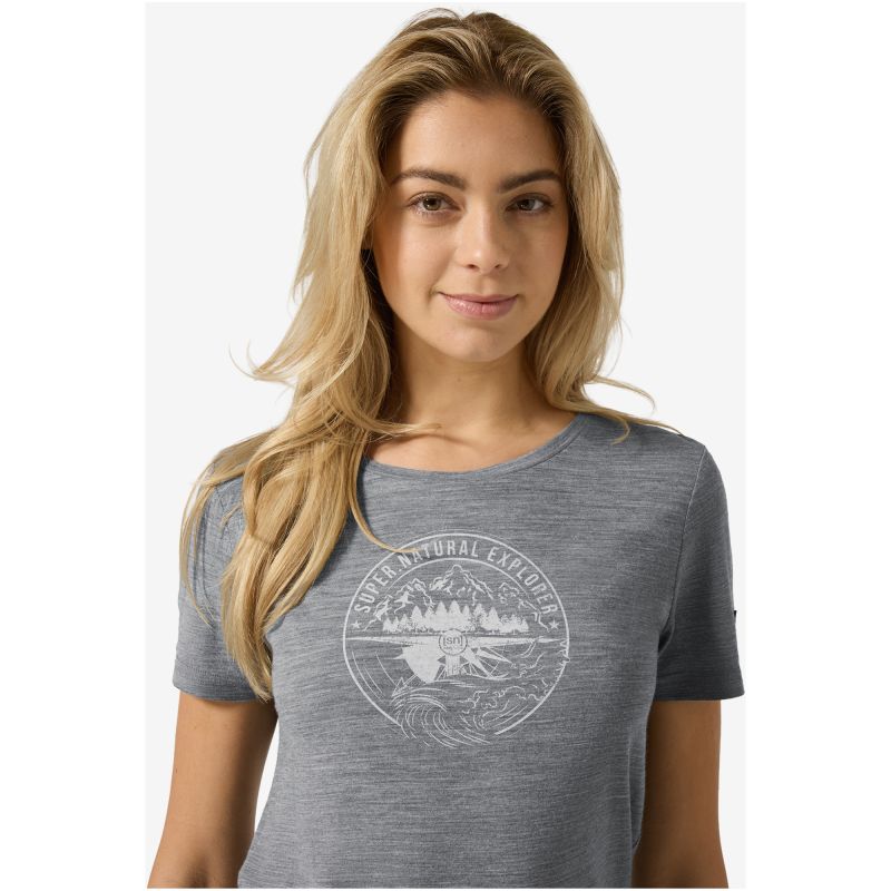 Women’s SUPER.NATURAL W Exploring Tee grey