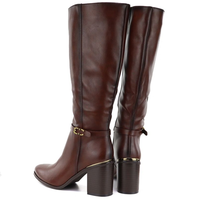 Women’s Brown Block-Heel Boots Sergio Leone KZ-08