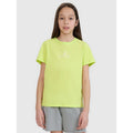 Girls' regular printed T-shirt 4F 4FJWSS25TTSHF1871-45S *Kategoria tymczasowa Your Sports Performance