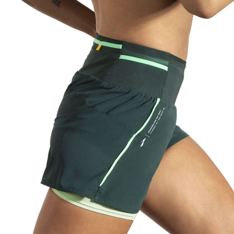High Point 3" 2in1 Short 2.0 Women's Running Shorts Green Import z Brooks/Brooks/Spodenki Your Sports Performance