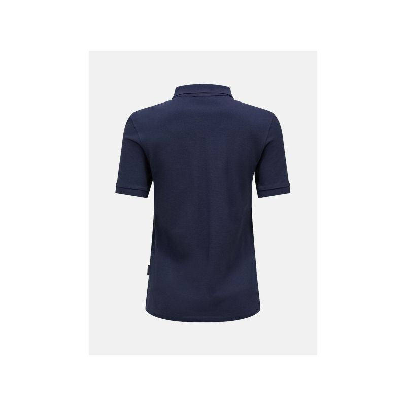 PEAK PERFORMANCE Women's Classic Cotton Polo T-shirt, navy blue