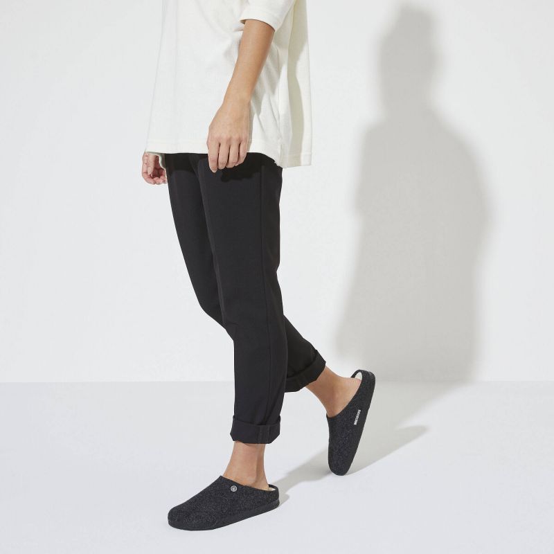 Birkenstock Anthracite wool felt insulated slippers for women/men narrow (1015084) In preparation Your Sports Performance