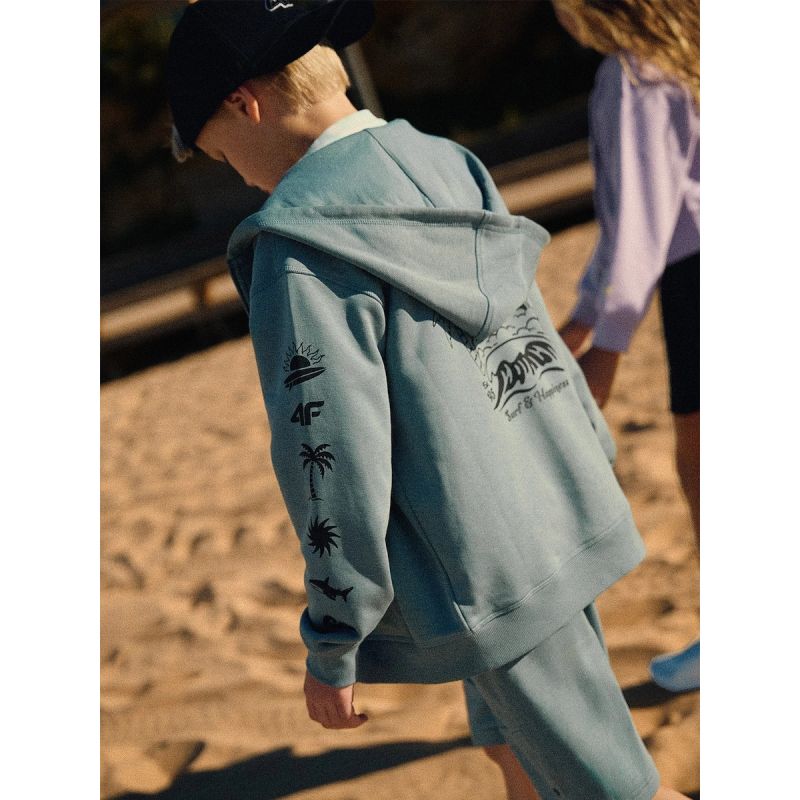 Boy's loose hooded sweatshirt 4F 4FJRSS26TSWSM3052-46S