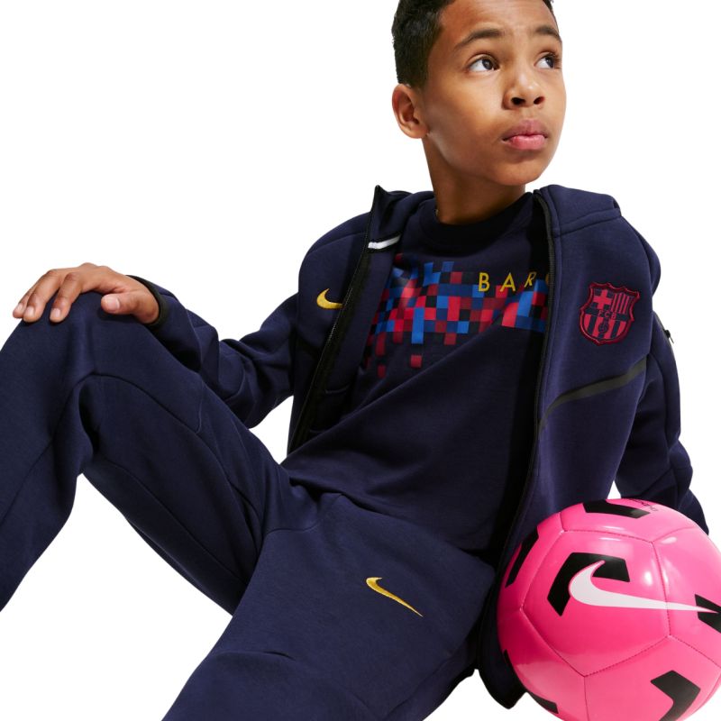 Nike FC Barcelona Tech Fleece Kids' Pants Navy Blue II3728 498