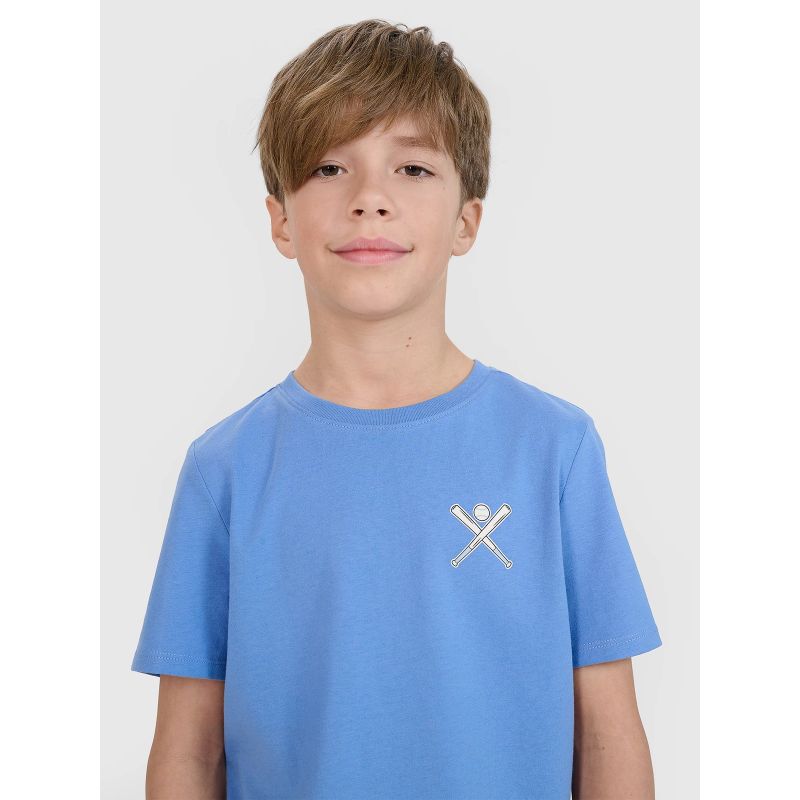 Boy's regular printed T-shirt 4F 4FJRSS25TTSHM2642-33S *Kategoria tymczasowa Your Sports Performance