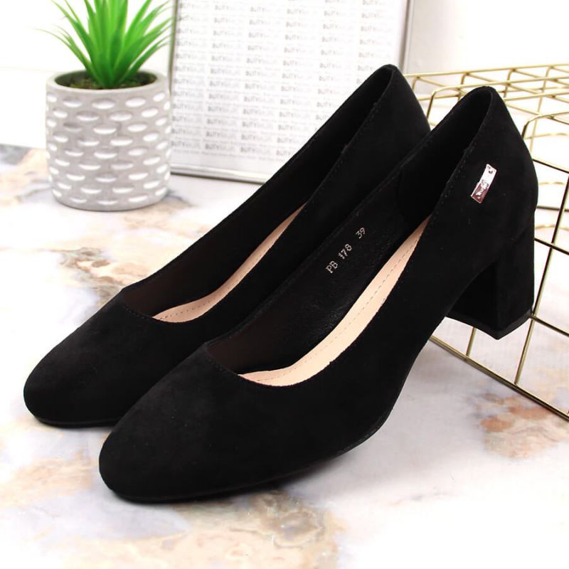 Suede high heel pumps Sergio Leone W SK314D black Footwear/Lifestyle/Sergio Leone Your Sports Performance