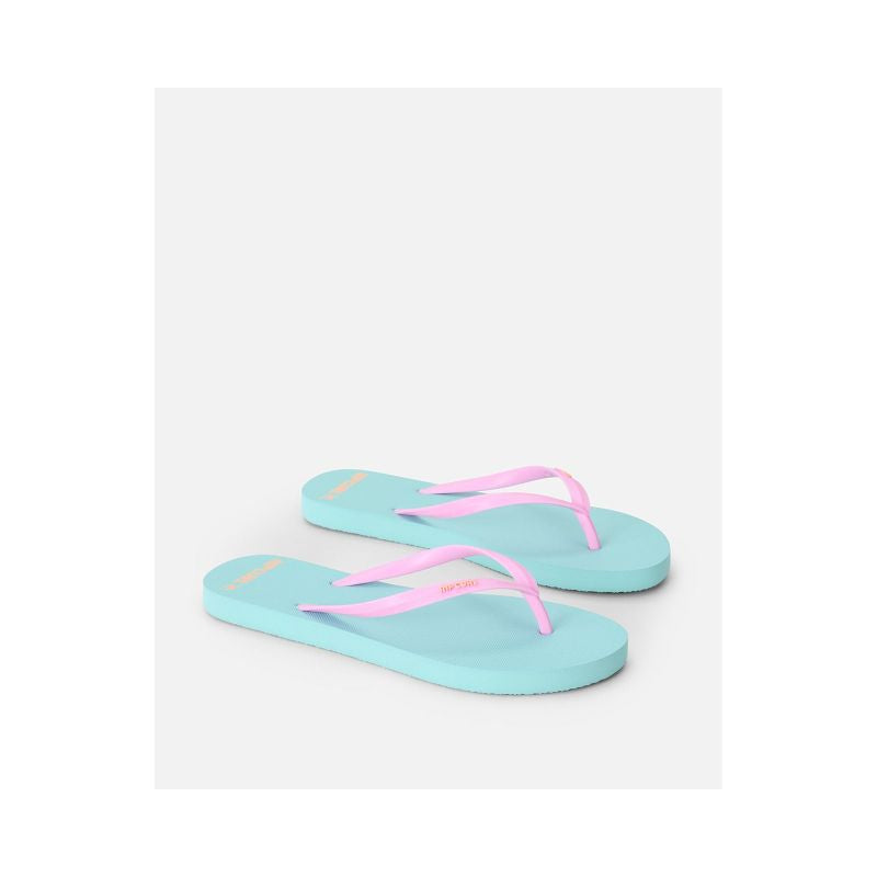 RIP CURL Bondi Bloom Open Toe Blue Women's Flip-Flops