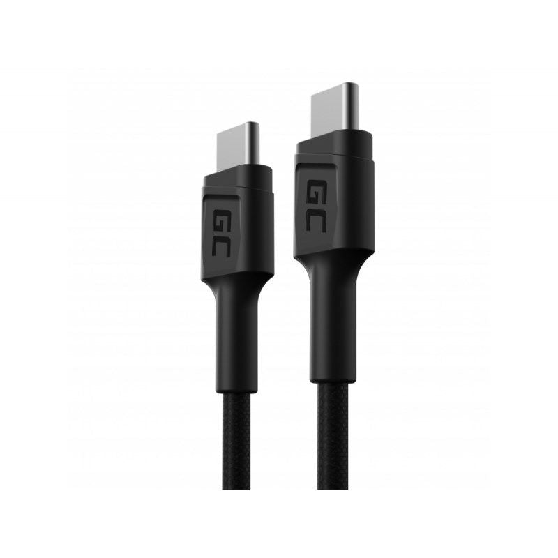 GREEN CELL CABLE KABGC31 GC POWERSTREAM USB-C - USB-C 30CM, POWER DELIVERY 60W, ULTRA CHARGE, QC 3.0 Kable i adaptery/Kable USB Your Sports Performance
