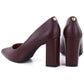 Burgundy suede pointed toe pumps Sergio Leone PB216 LEONE