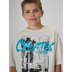 Boy's cotton T-shirt 4F 4FJRSS26TTSHM4167-27S