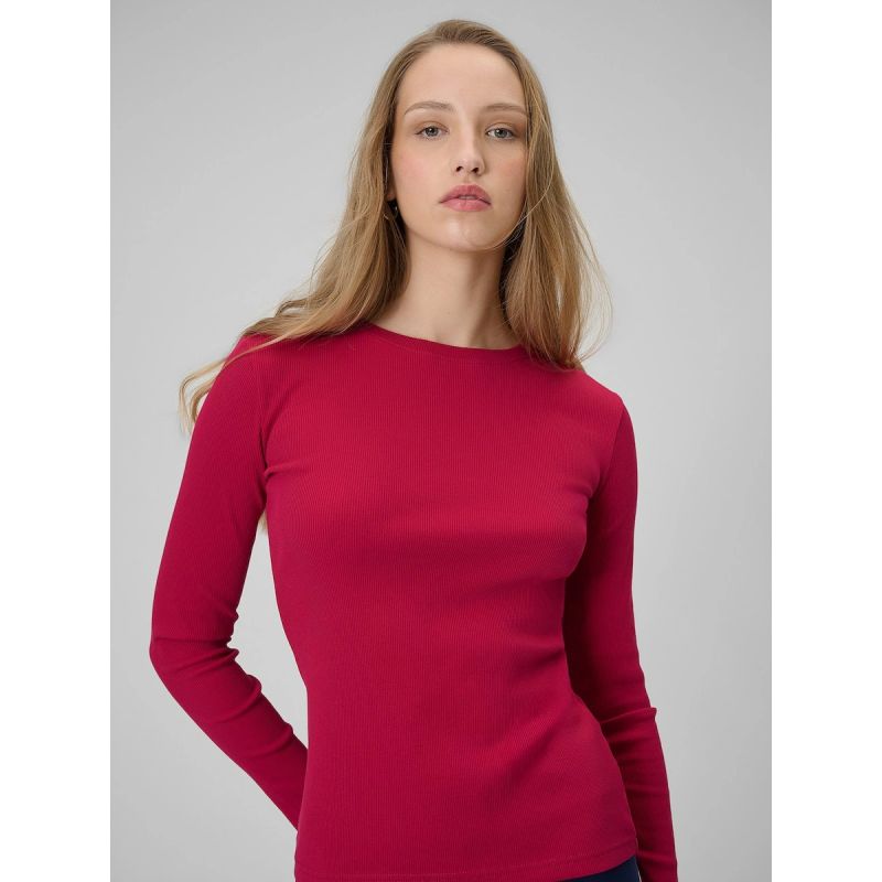 Women's long sleeve slim ribbed knit 4F 4FRAW25TLONF656-53S 4f