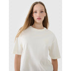 Women's oversize plain T-shirt 4F 4FRSS25TTSHF2694-11S *Kategoria tymczasowa Your Sports Performance