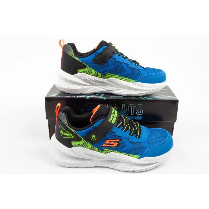 Skechers Meteor-Lights LED Children's Sports Shoes for Boys with Velcro
