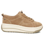 Beige leather platform sneakers Filippo DP7959
