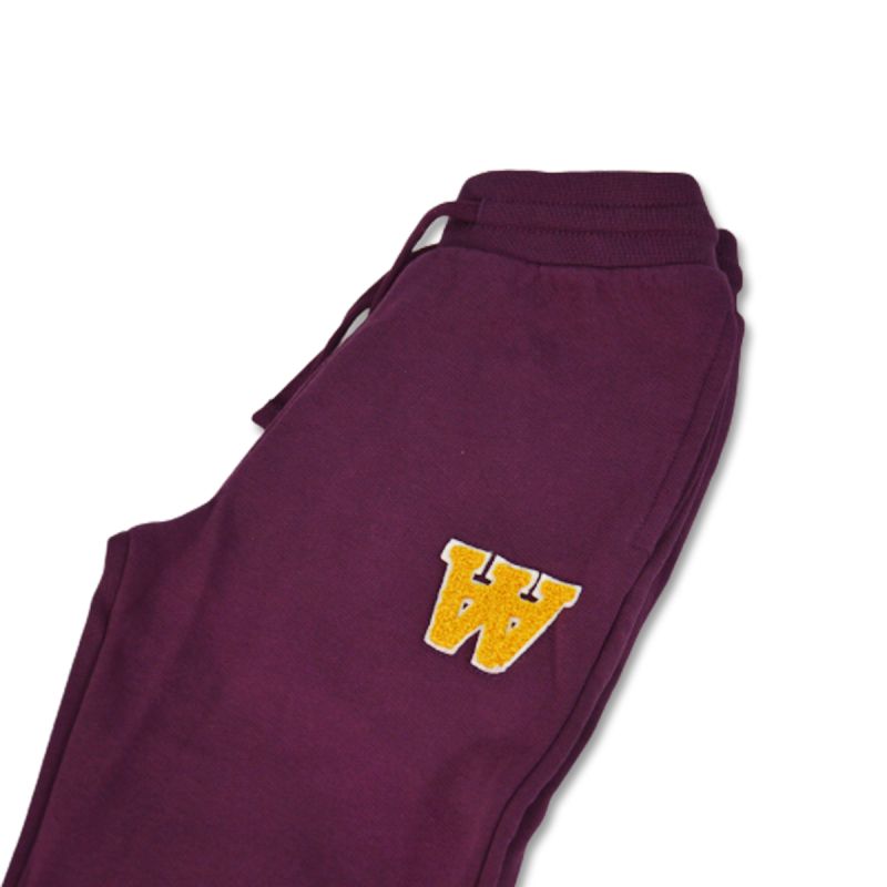 Wood Wood Ran Burgundy Kids' Sweatpants - 10235002-2424 Odzież/Odzież na co dzień Your Sports Performance