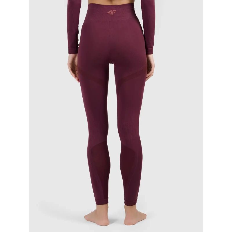 Seamless thermal ski base layer with quick-drying finish – women’s 4F leggings 4FWAW26USEAF325-60S