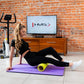 Club fitness mat with holes HMS Premium MFK01 Violet Black