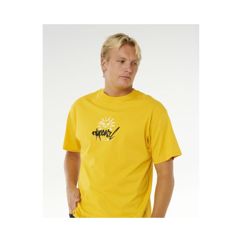RIP CURL Inner Visions Rotten Sun Tee Yellow