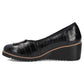 Leather wedge pumps black Filippo DP7661/26 BK Filippo