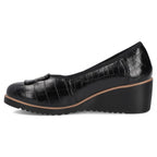 Leather wedge pumps black Filippo DP7661/26 BK Filippo