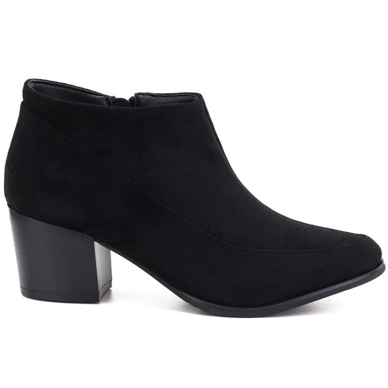Women’s short heeled ankle boots, black, M.Daszyński MR2624-2