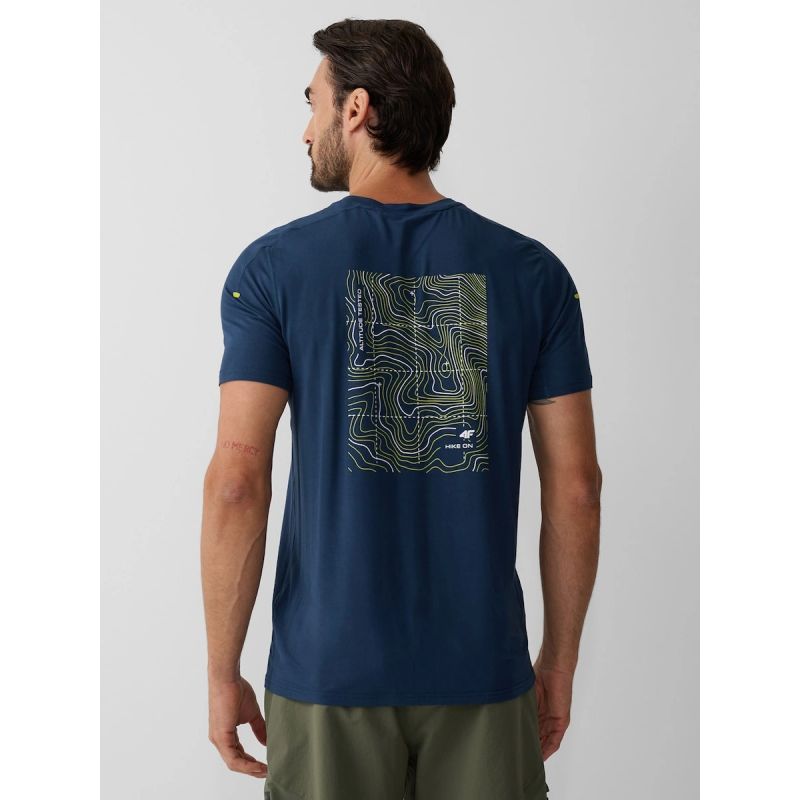 Men's trekking t-shirt made of bamboo fiber 4F 4FRAW26TFTSM2686-32S