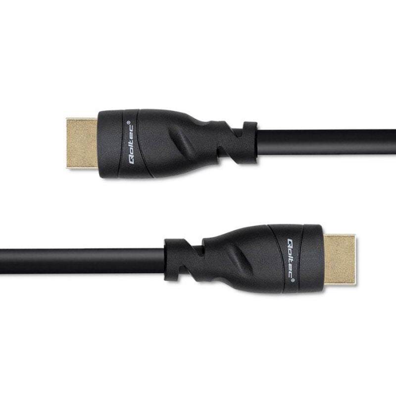 QOLTEC HDMI CABLE V2.1 ULTRA HIGH SPEED 8K | 60HZ | 26AWG | GOLD Kable i adaptery/Kable HDMI Your Sports Performance