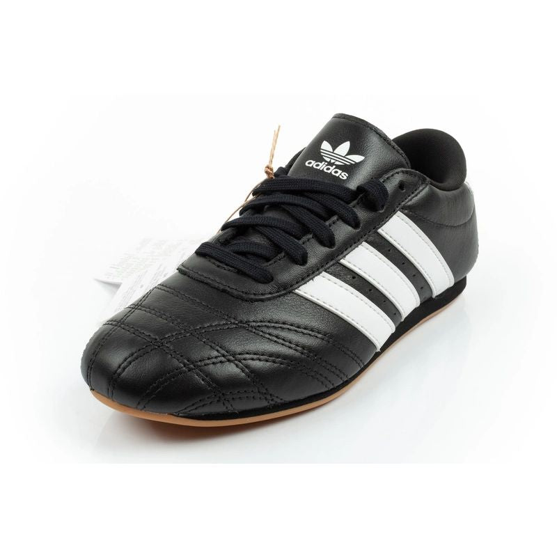 Adidas women's sports shoes Taekwondo Lace black fashionable leather adidas