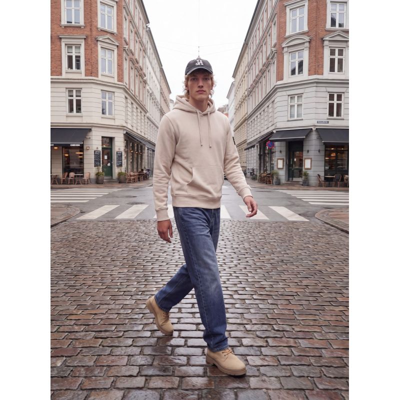 Jack&Jones Men's Hoodie JJCLEVELAND SWEAT HOOD SN 12298441 MOONBEAM