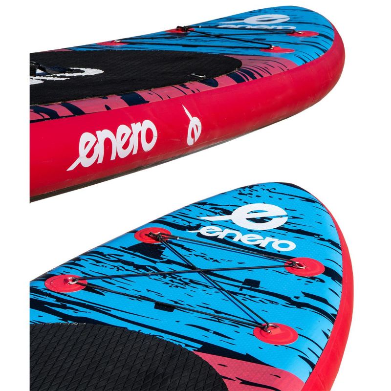 SET - SUP BOARD 135KG INFLATABLE ENERO 300x76x15CM BLACK Accessories Your Sports Performance