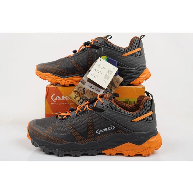 Flyrock Vibram men's trekking sports shoes, durable gray orange To be categorized Your Sports Performance