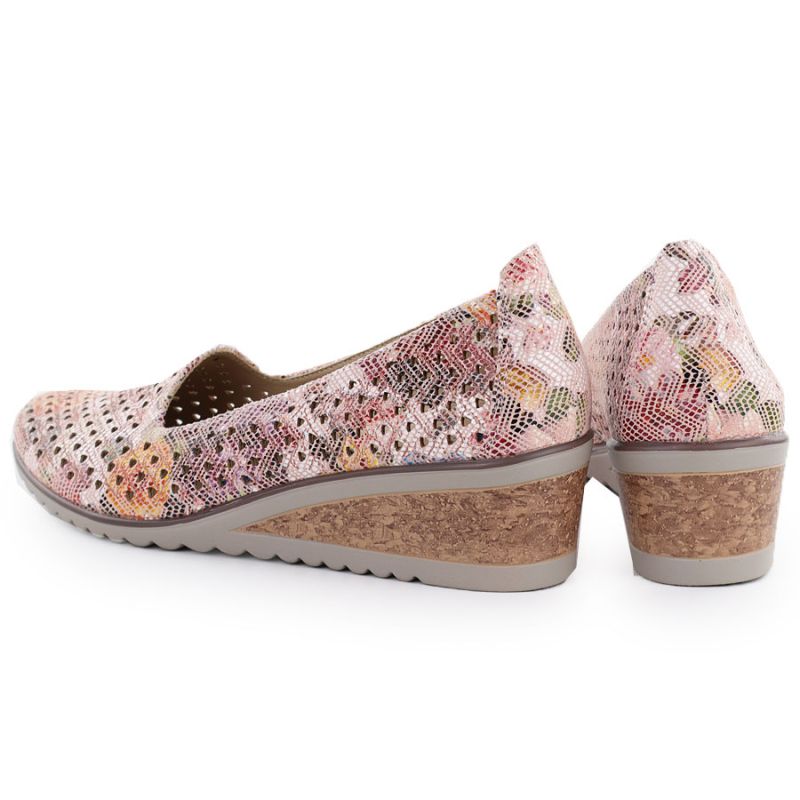 Women's openwork wedge shoes, multicolored, Potocki SZ12306 To be categorized Your Sports Performance