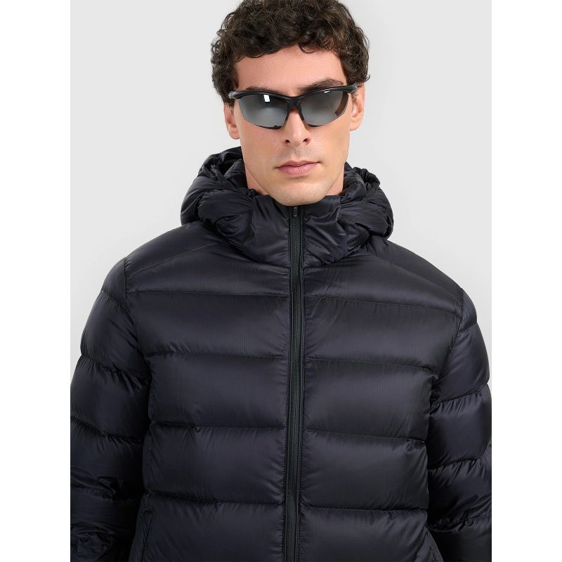 Men's down trekking jacket with natural filling 4F 4FWAW25TDJAM0733-20S