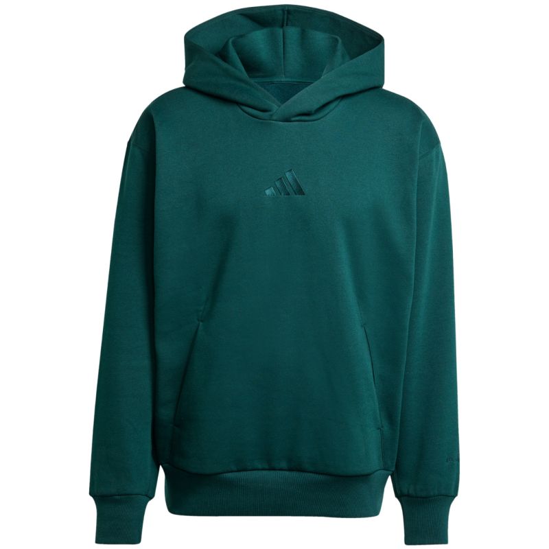 Men's adidas ALL SZN Fleece Hoodie green KB8527 In preparation Adidas