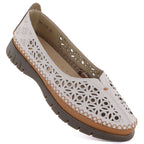 Women's leather openwork shoes, gray, Sergio Leone SP006 To be categorized Your Sports Performance