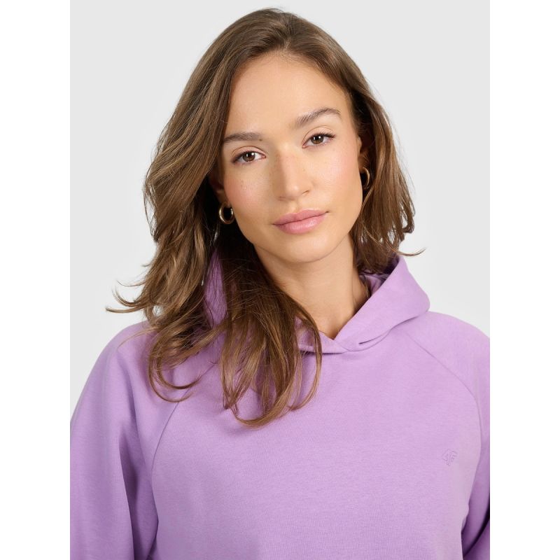 Women's sweatshirt with hood, open, 4F 4FRAW25TSWSF2775-52S 4f